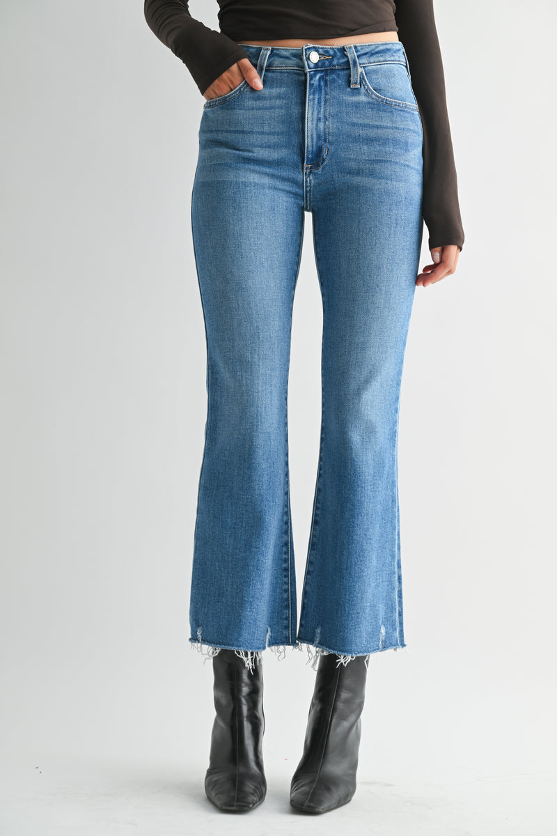 【HI FI FNK】Jeff Destroyed Bermuda Denim P018-FSZB423-