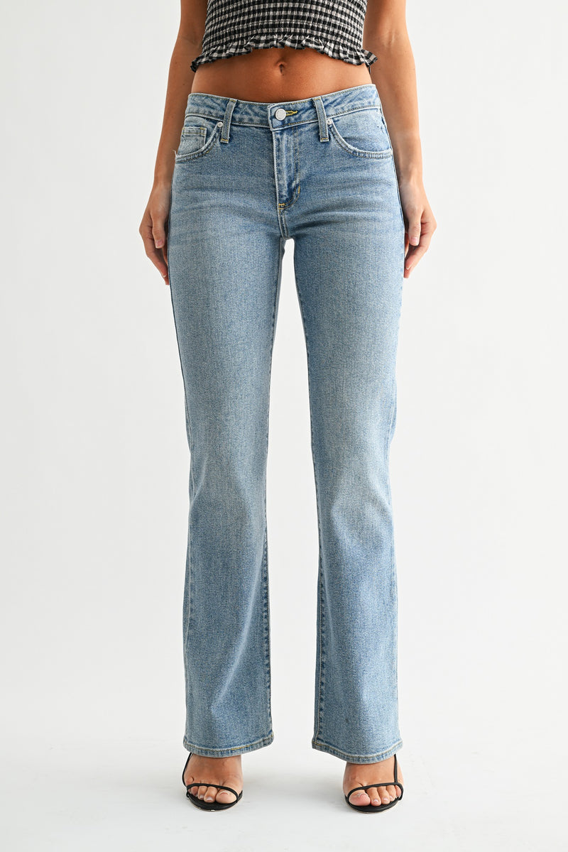 The Low Rise Vintage Bootcut – Just Black Denim