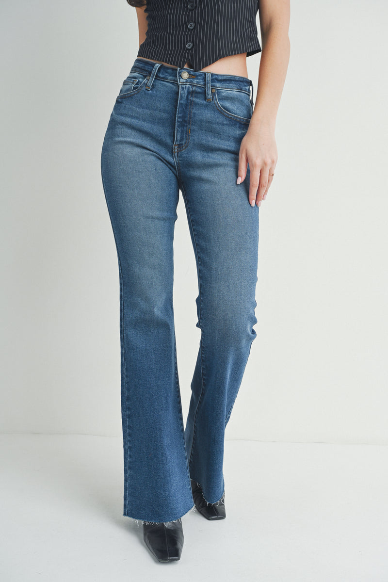 Mid-Rise Straight Bootcut â Just Black Denim