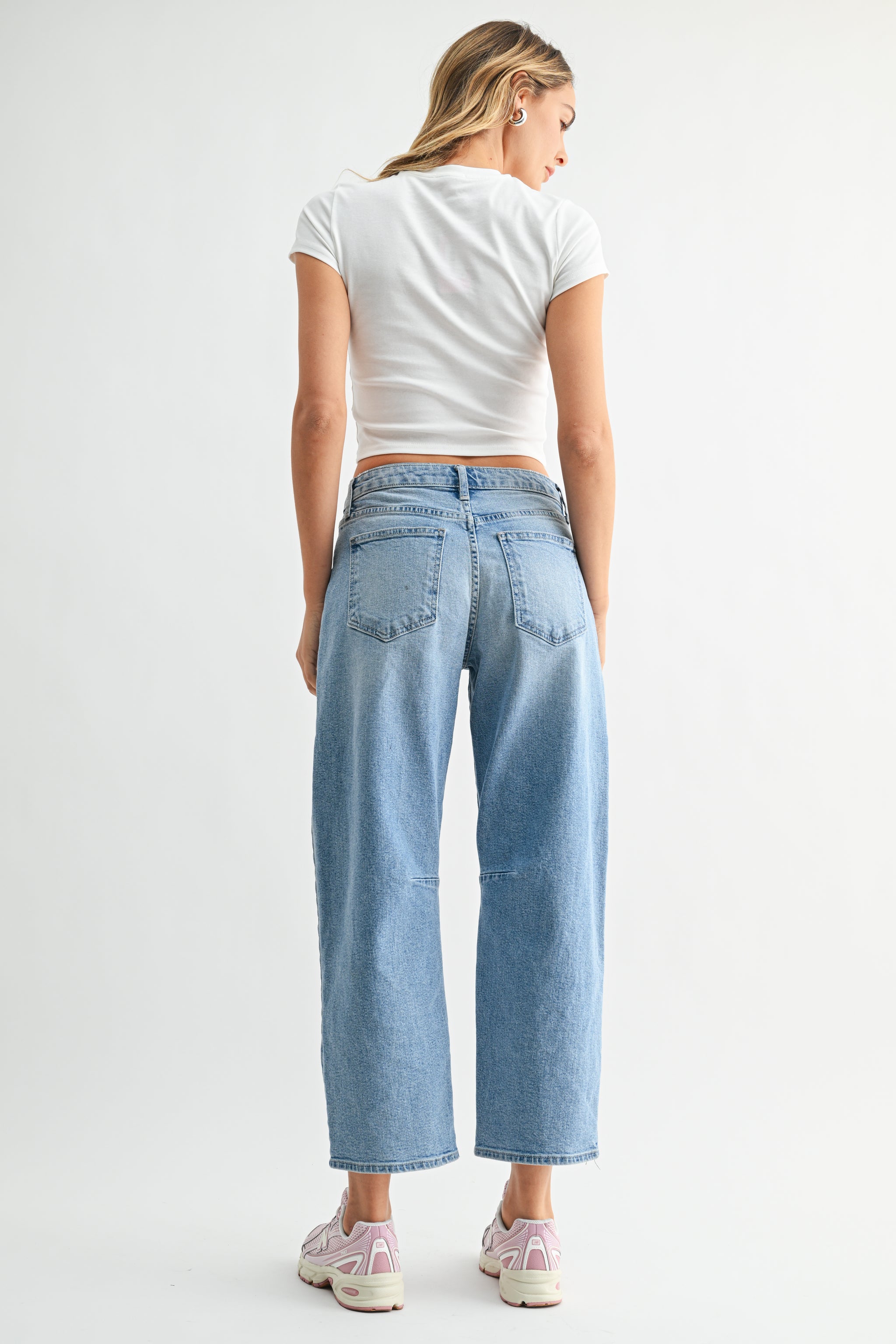 The Utility Seamed Barrel Jean – Just Black Denim
