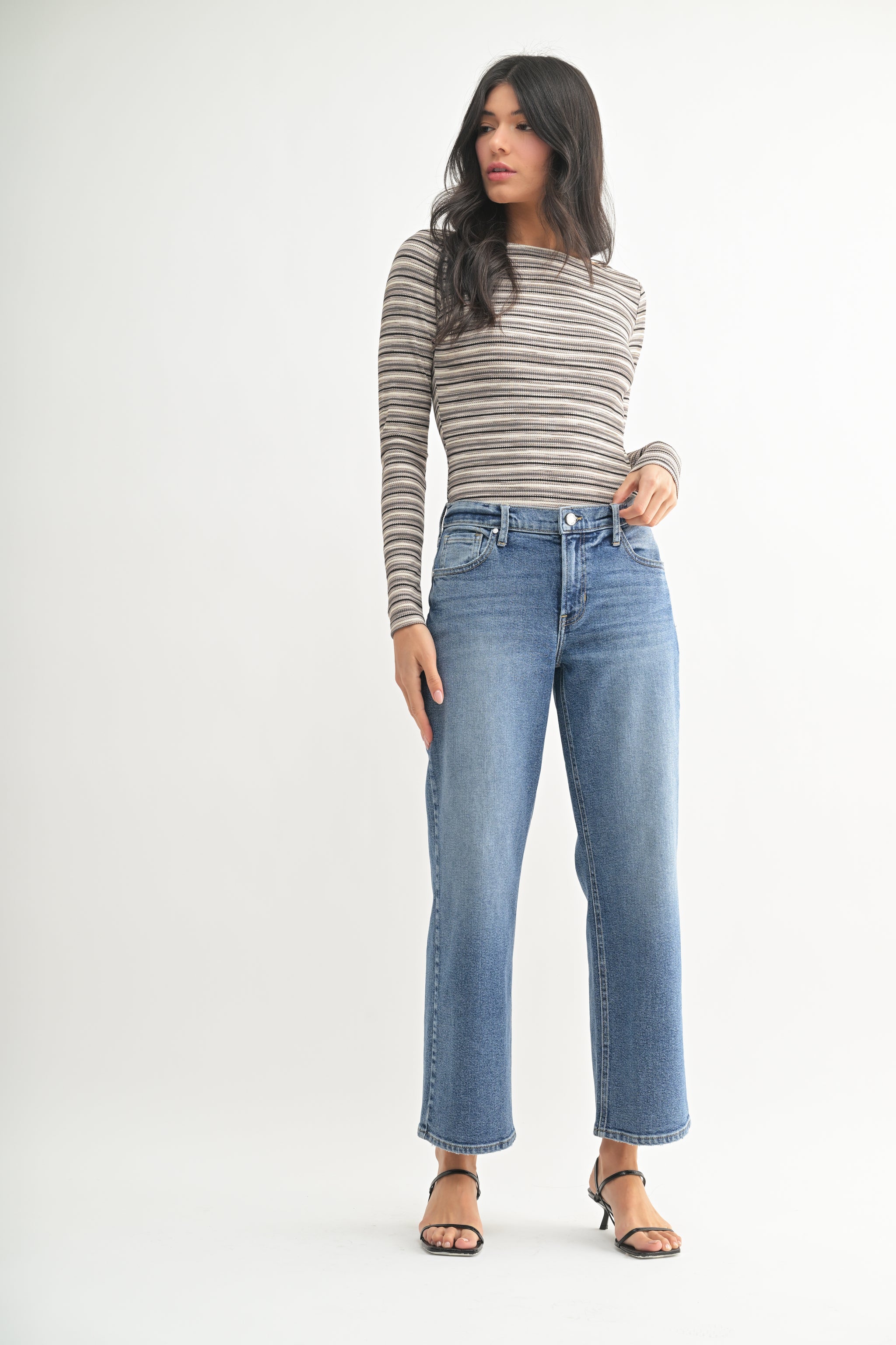 Simply Complicated BF JEAN ALL BLACK