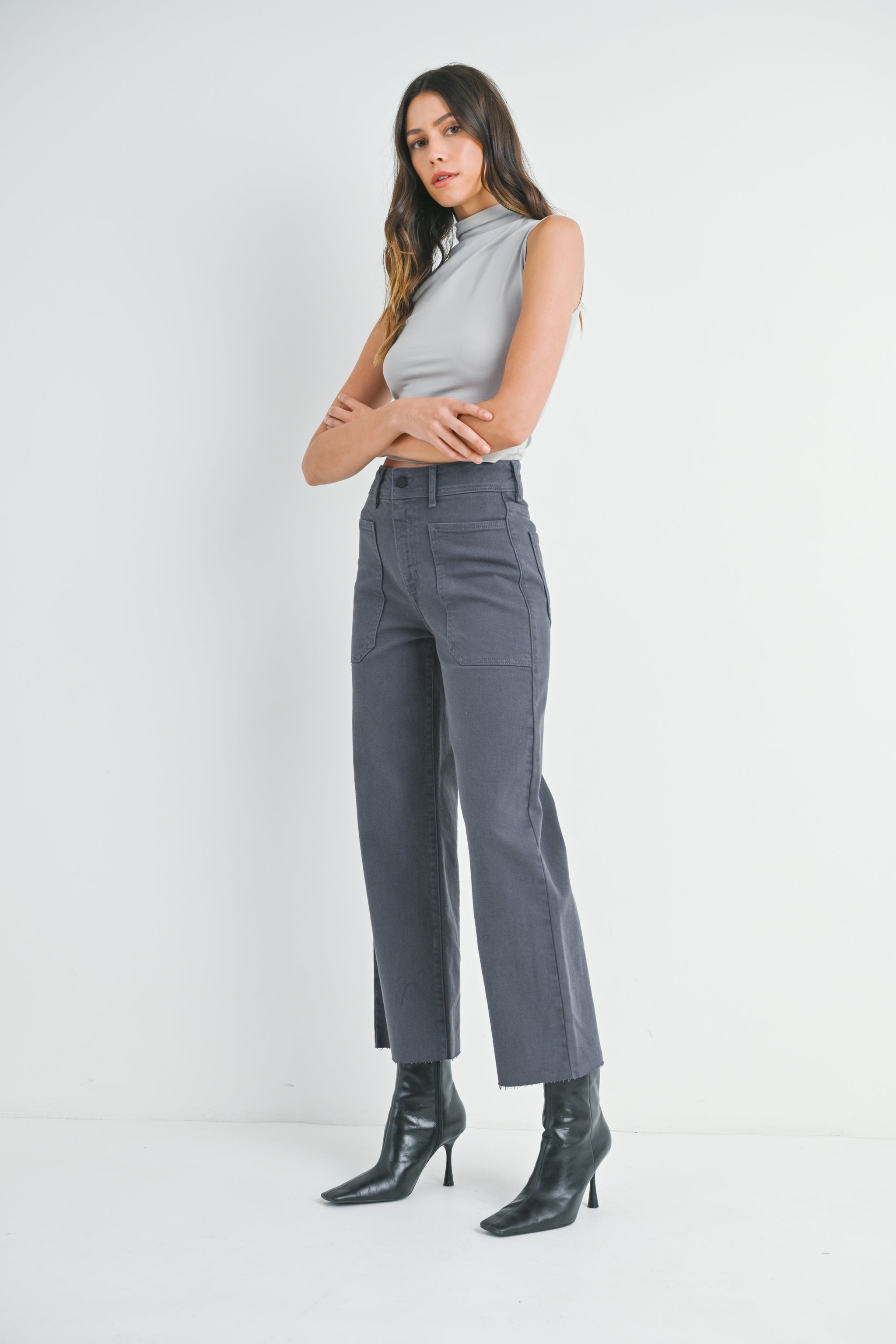 ZARAxstudionicholson wide leg denimブラック ZARAxstudionicholson wide leg denimブラック