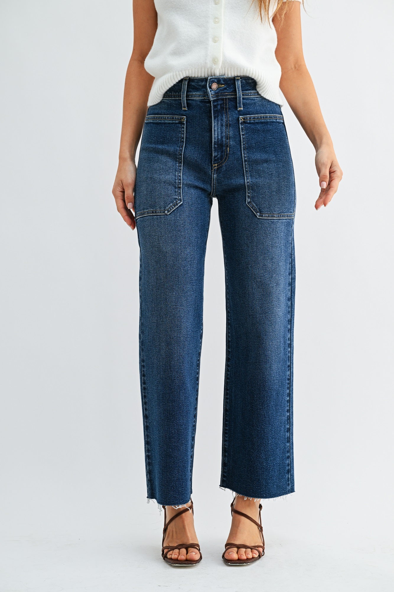 The Nautical Wide Leg – Just Black Denim