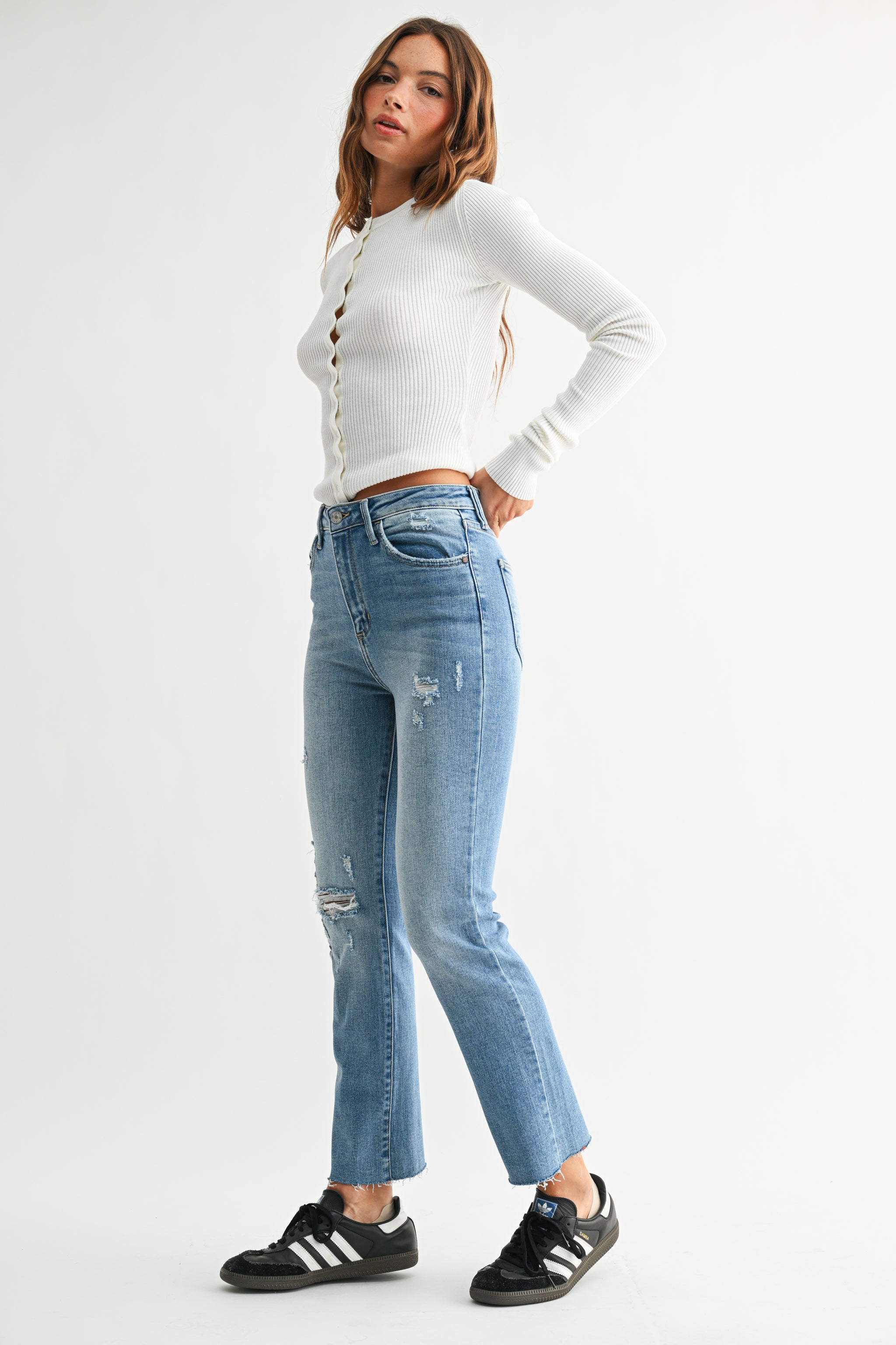 The Vintage Slim Straight – Just Black Denim
