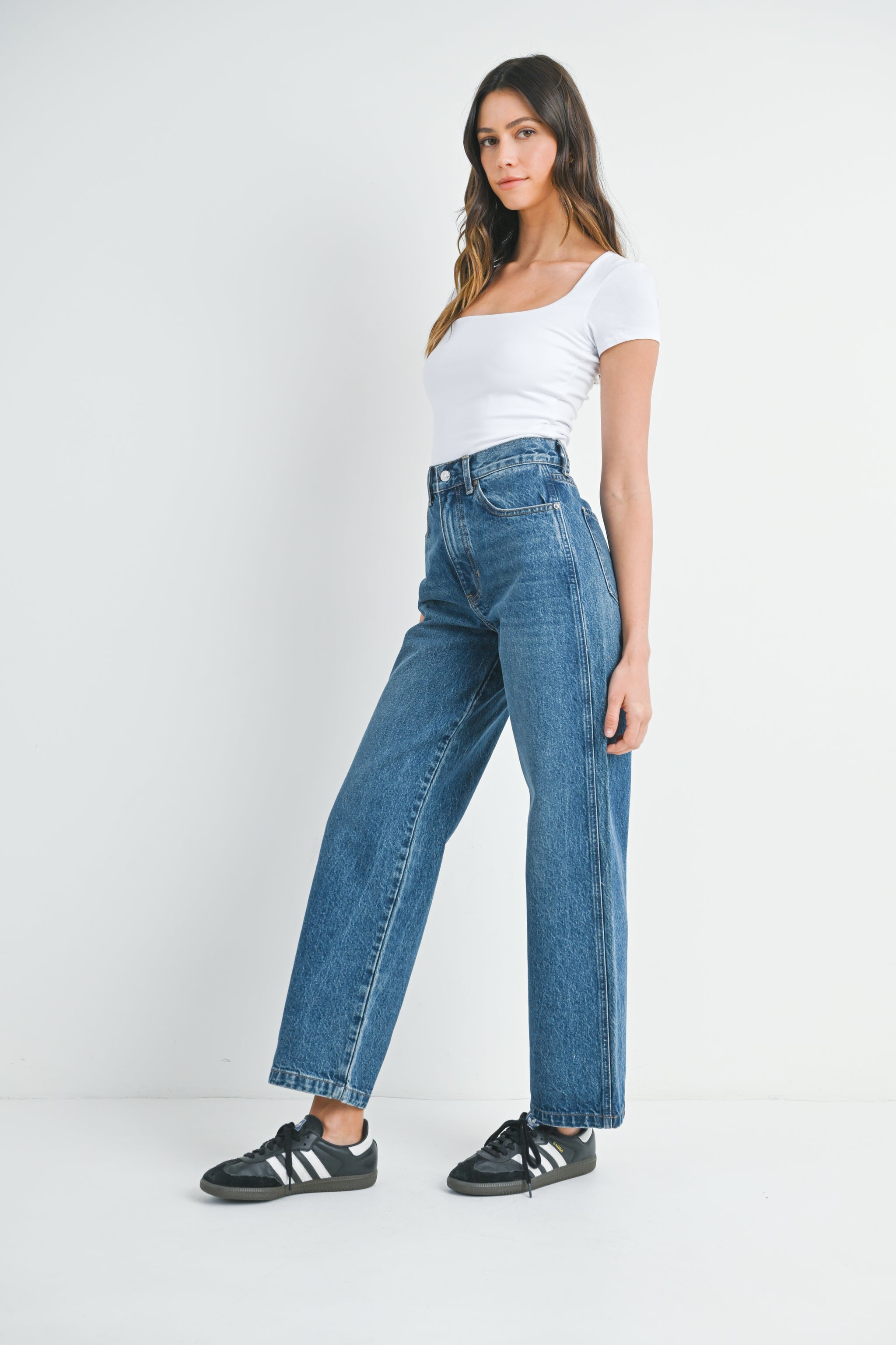 The Throwback Straight - Final Sale – Just Black Denim