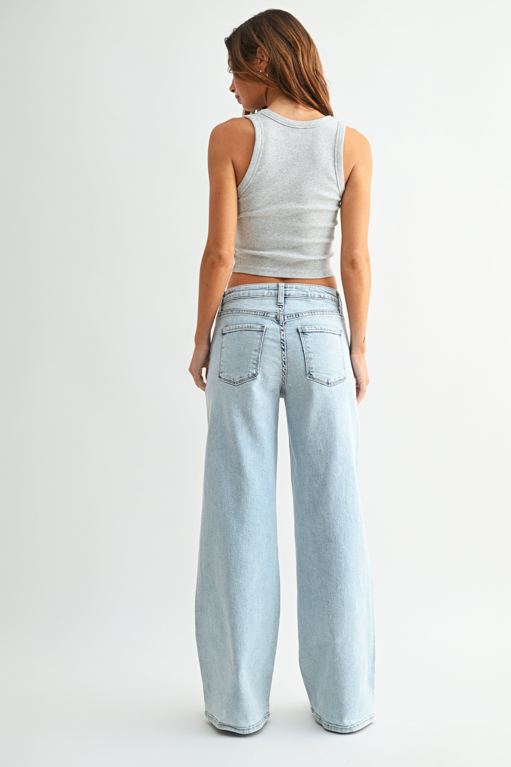 The Stretchy Wide Leg Jean – Just Black Denim