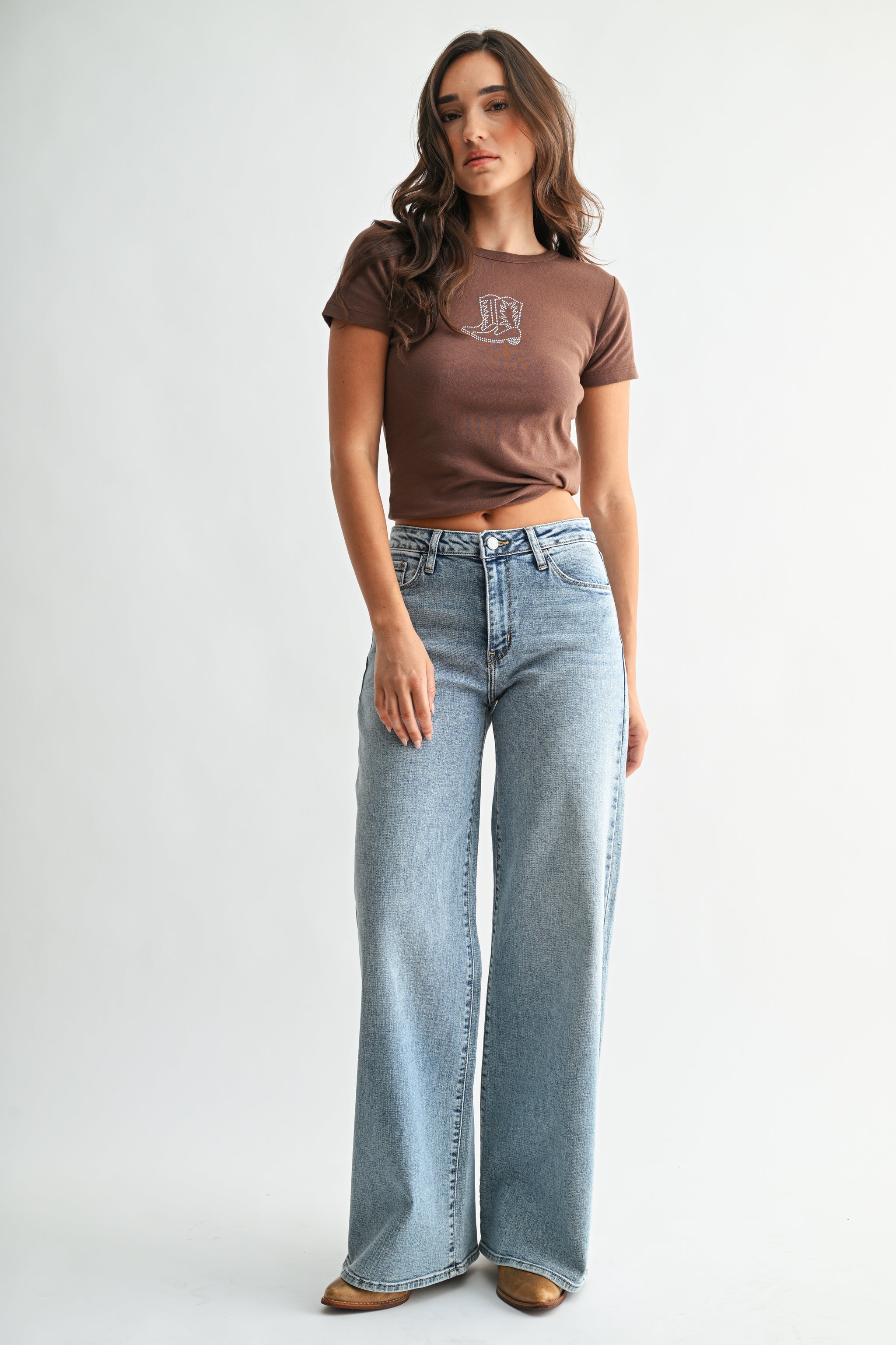 The Stretchy Wide Leg Jean – Just Black Denim