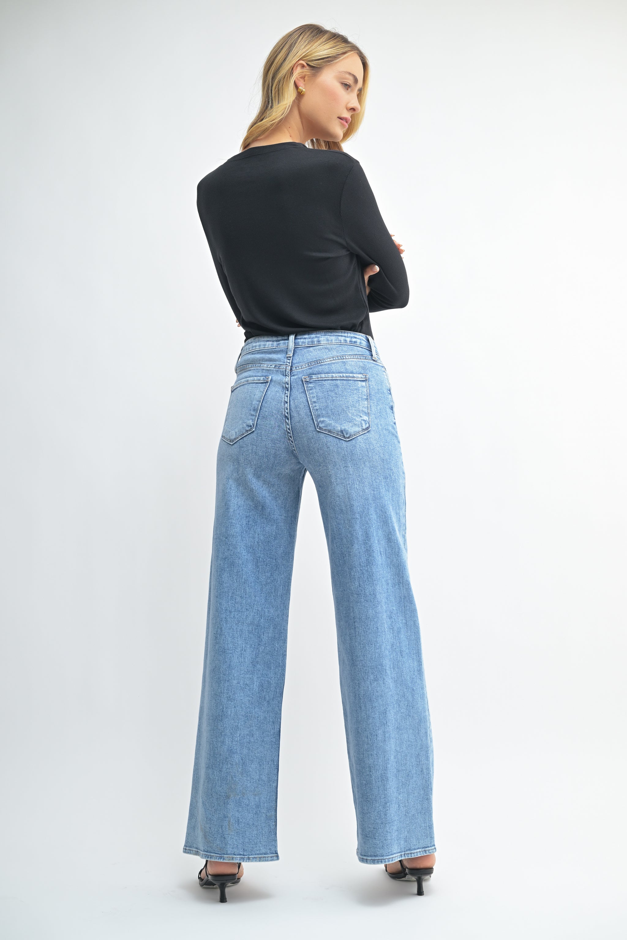 Wide Loose Jeans_Black | Na.e