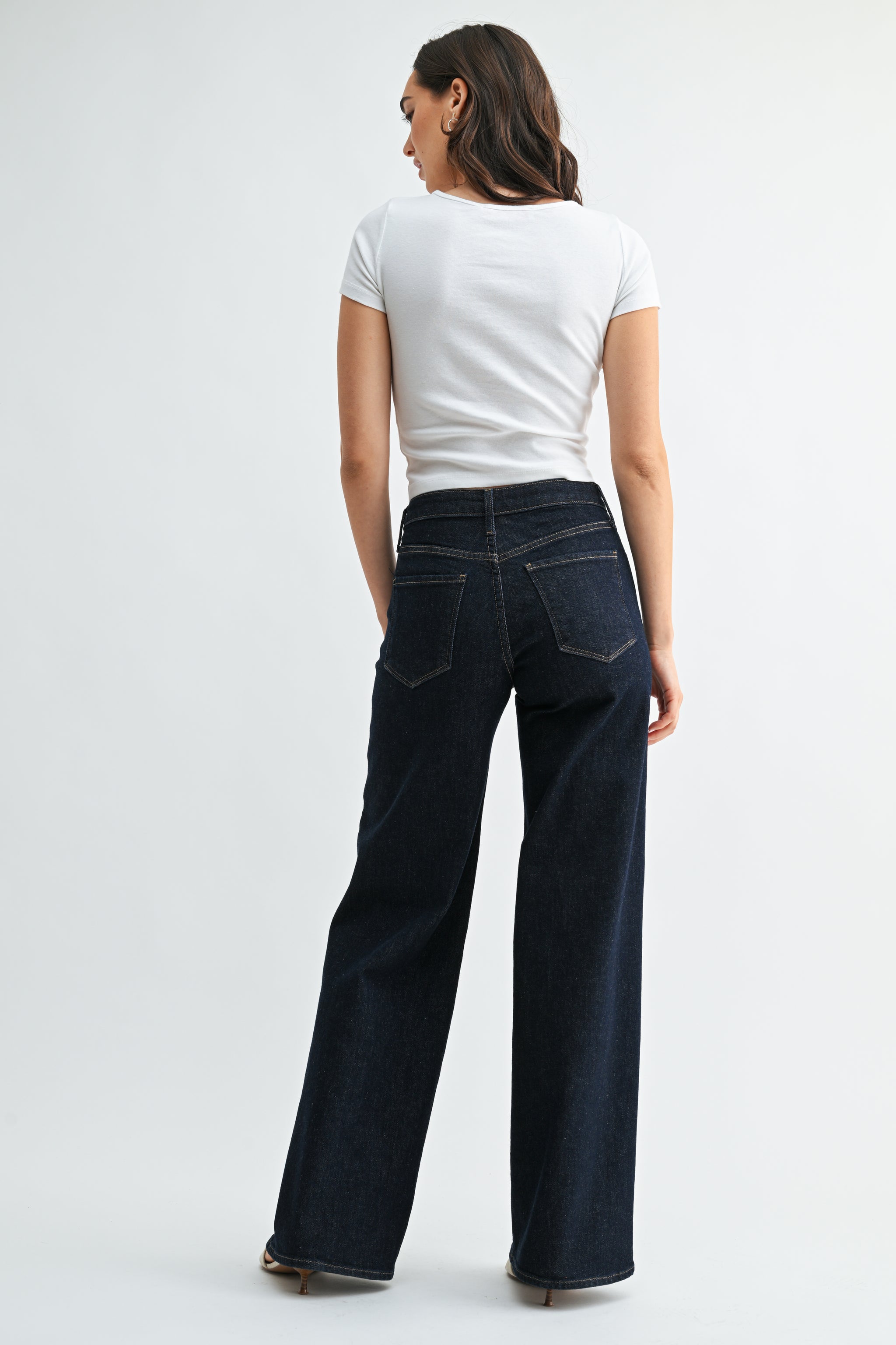 The Stretchy Wide Leg Jean – Just Black Denim