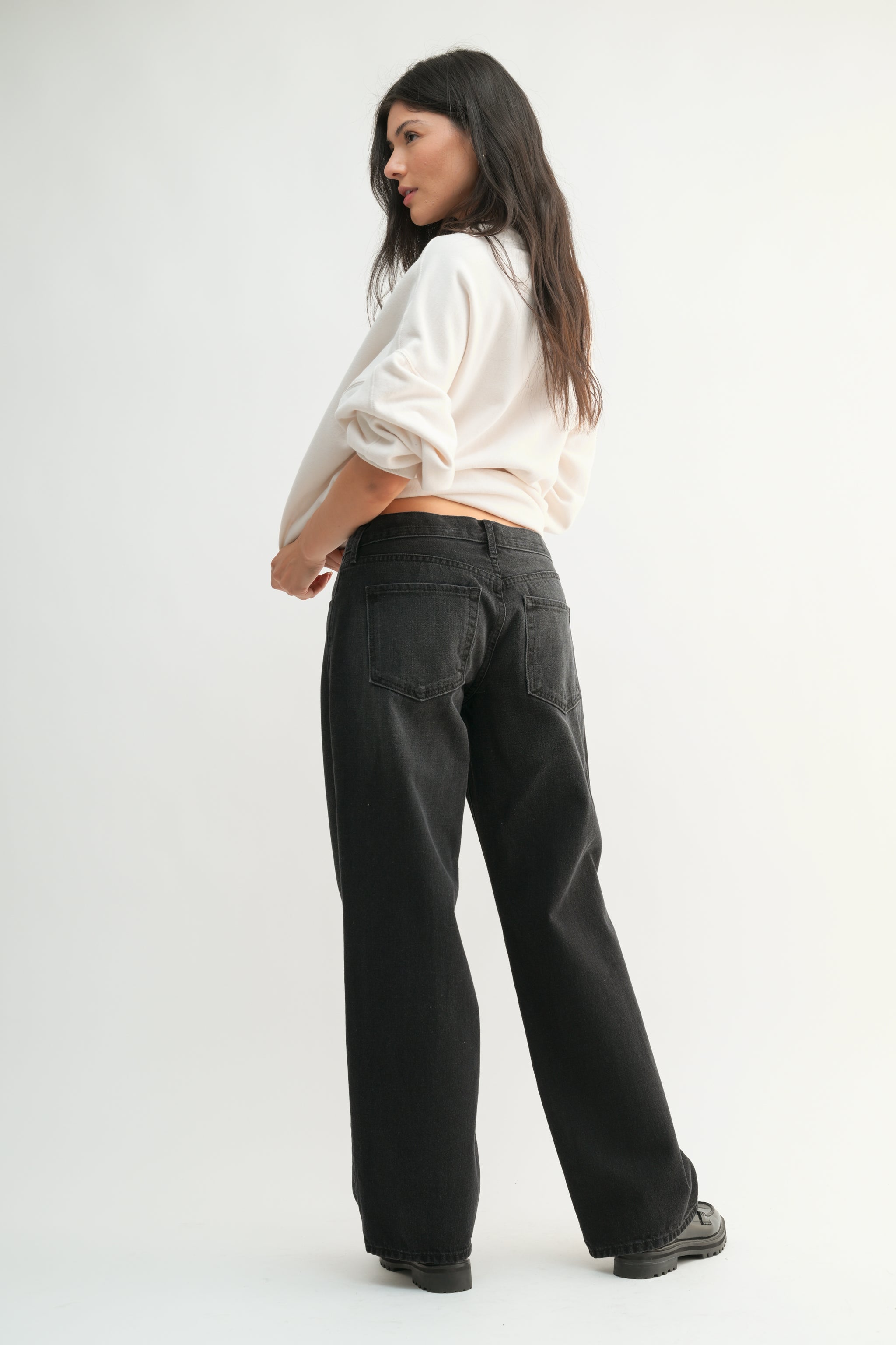 ゆ*や様  デニムパンツ Baggy Loose fit 34/30 ブラ LOOSE FIT JEANS（デニムパンツ）｜Jieda（ジエダ）の