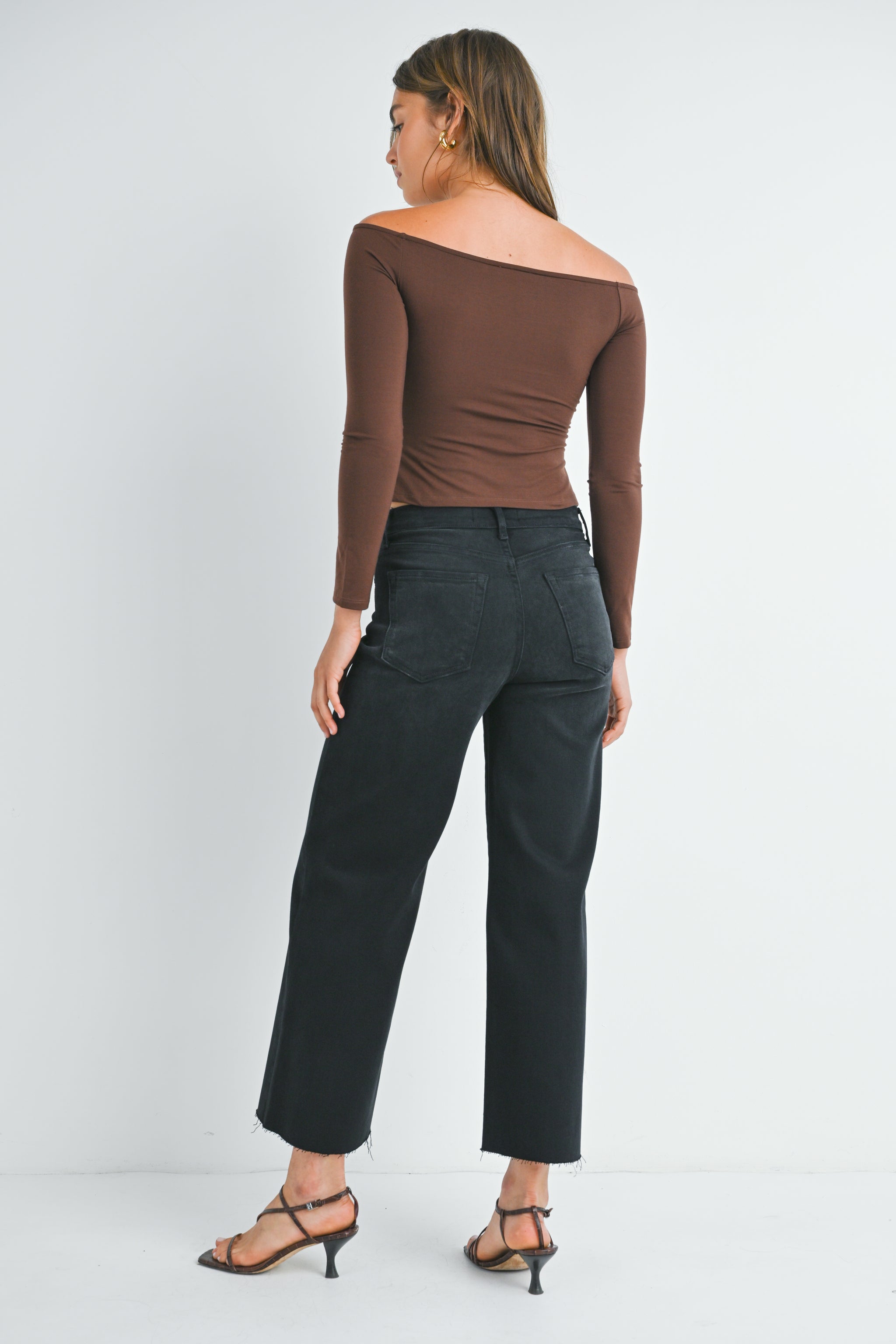 The Scissor Cut Wide Leg – Just Black Denim