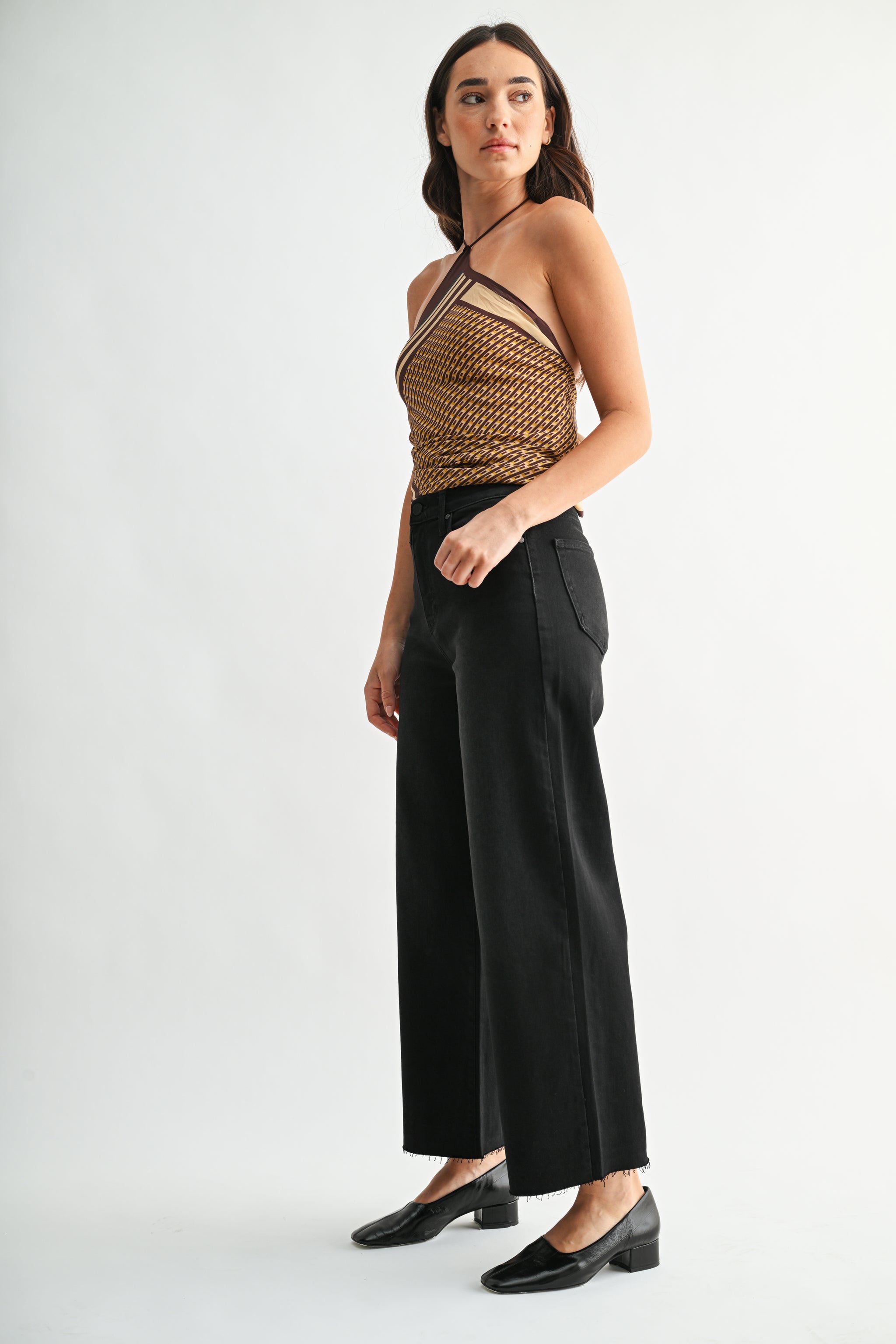 The Scissor Cut Wide Leg – Just Black Denim