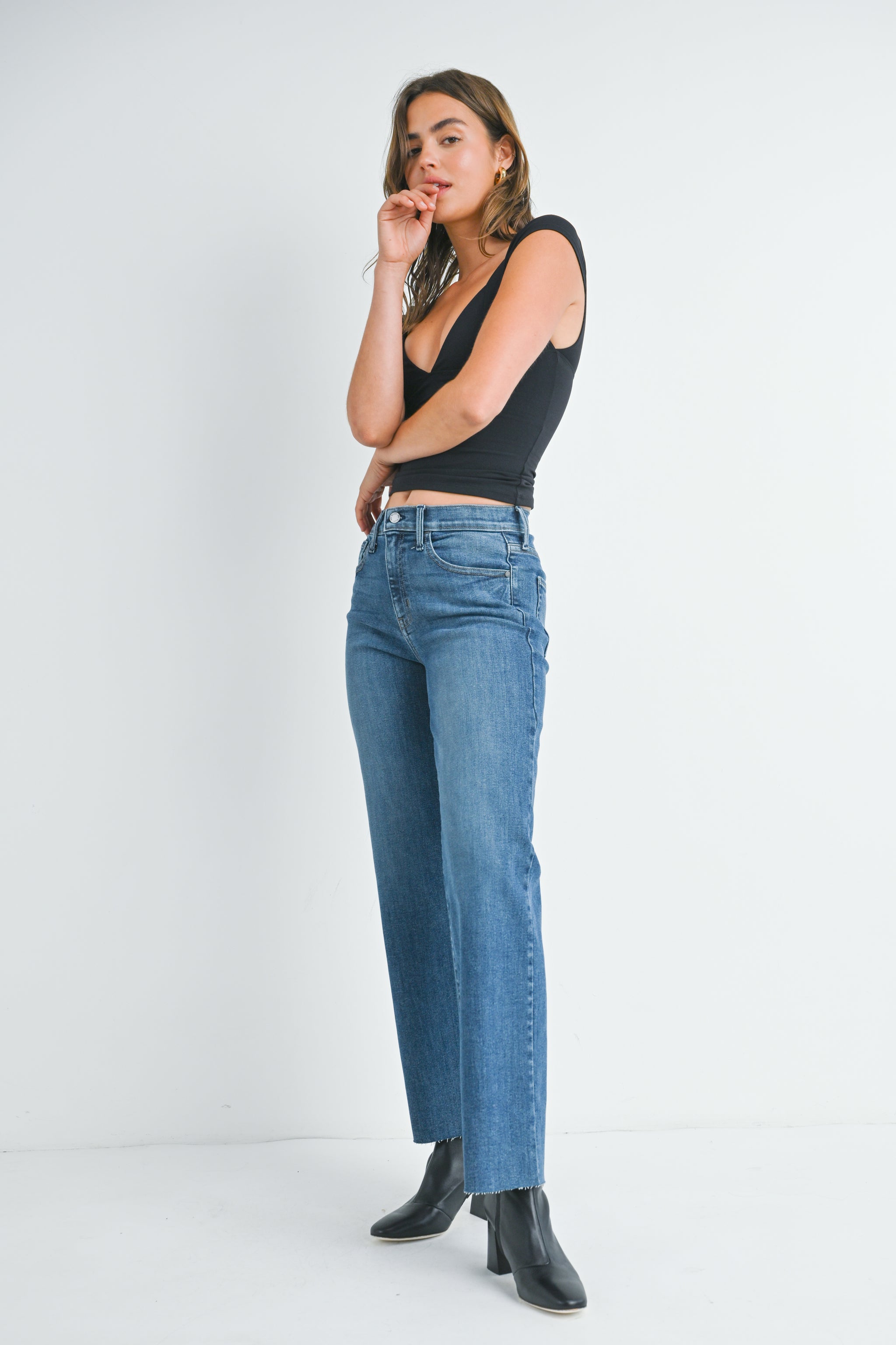 The Slim Palazzo – Just Black Denim