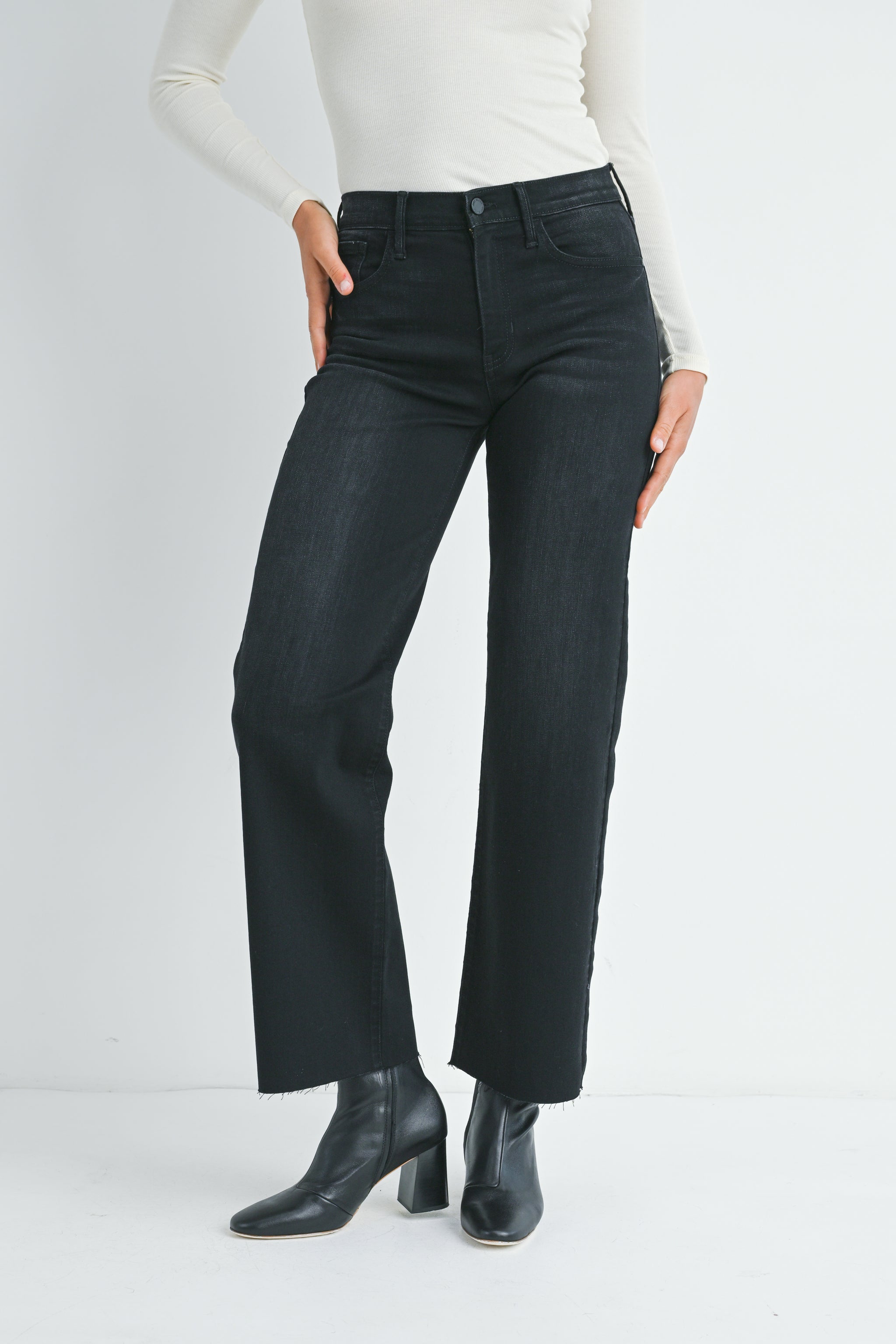 The Slim Palazzo – Just Black Denim