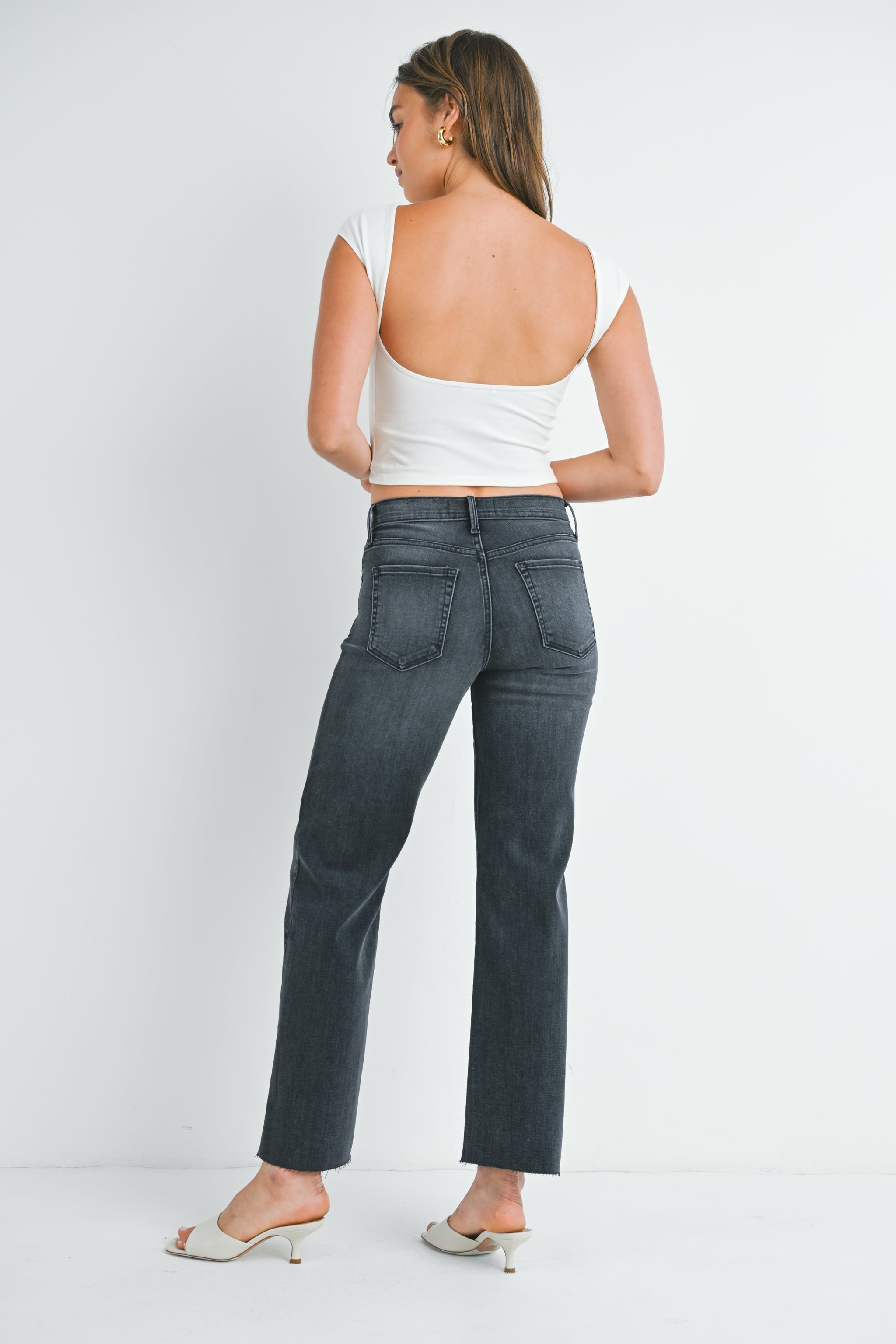 The Slim Palazzo – Just Black Denim