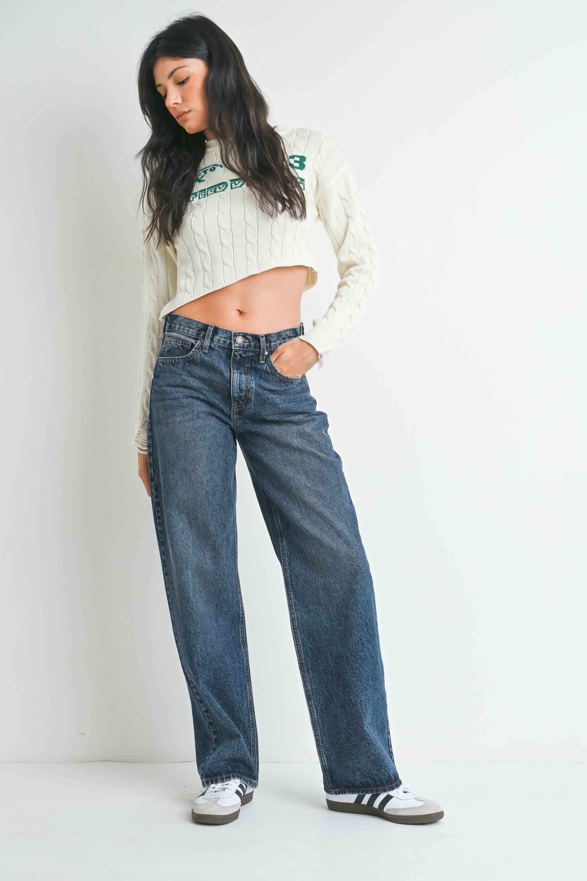 The Relaxed Straight Leg Jean – Just Black Denim