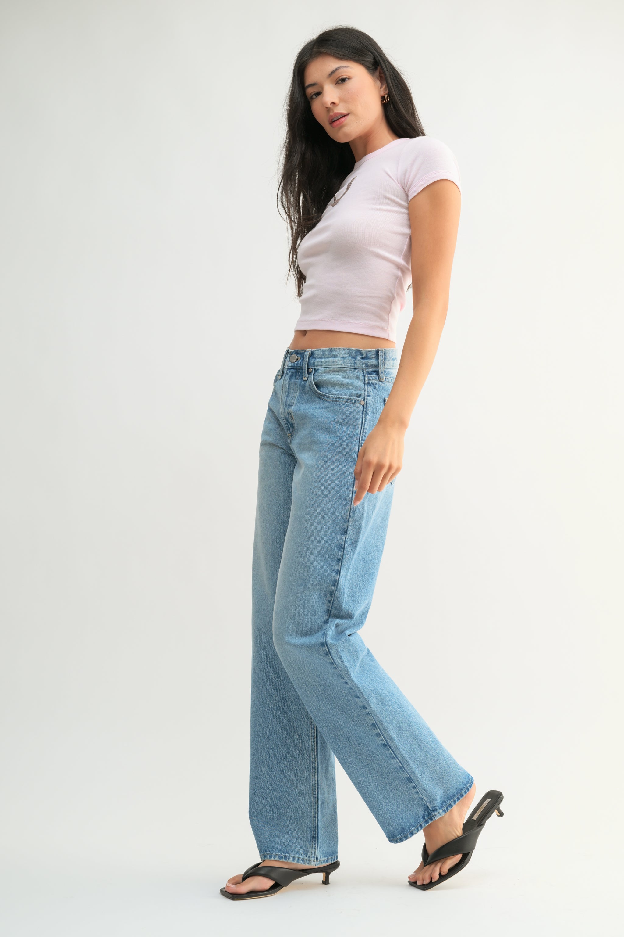 The Relaxed Straight Leg Jean – Just Black Denim