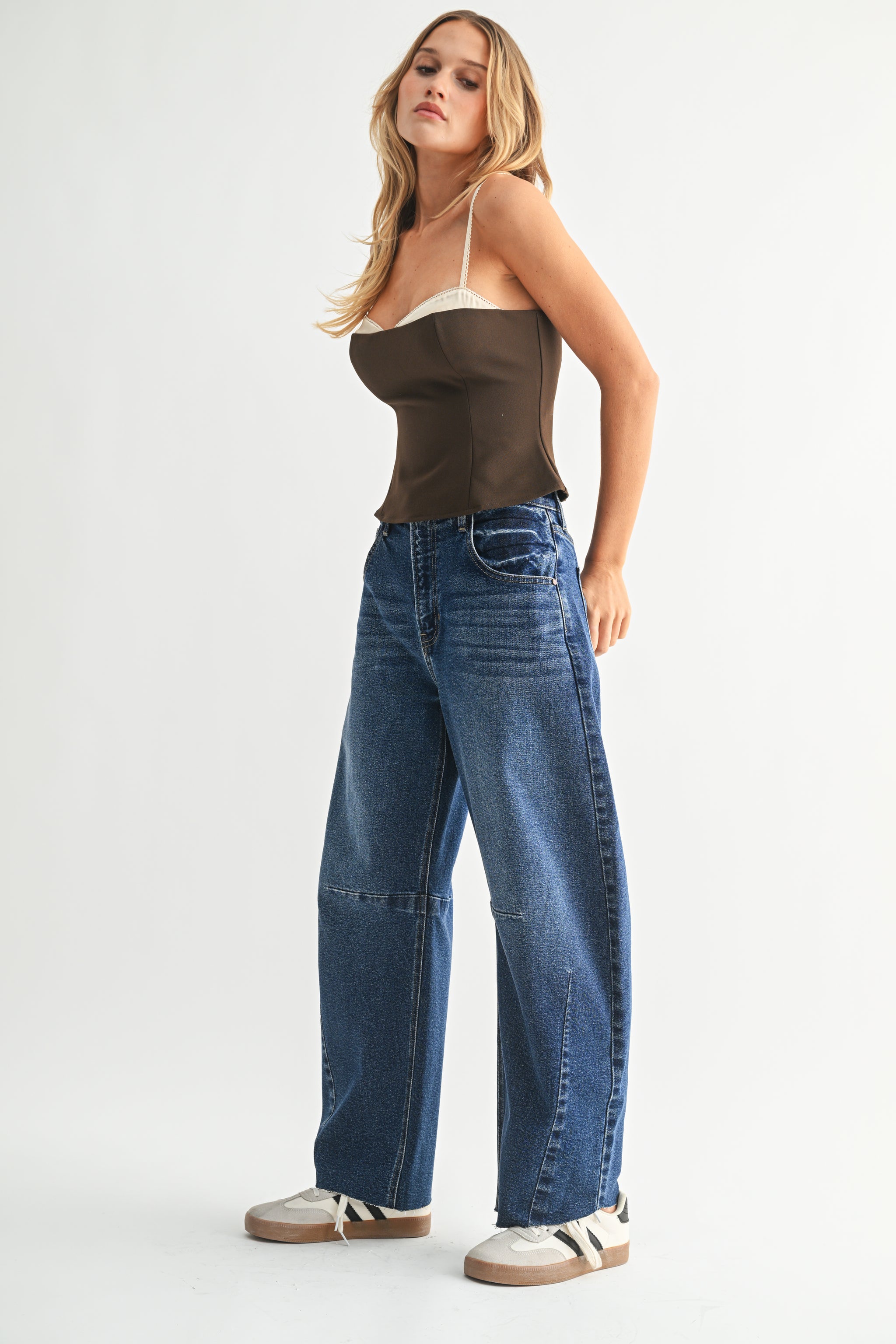 デニム・ジーパン BLACK BARREL LEG JEANS The Seamed Barrel Jean – Just Black Denim