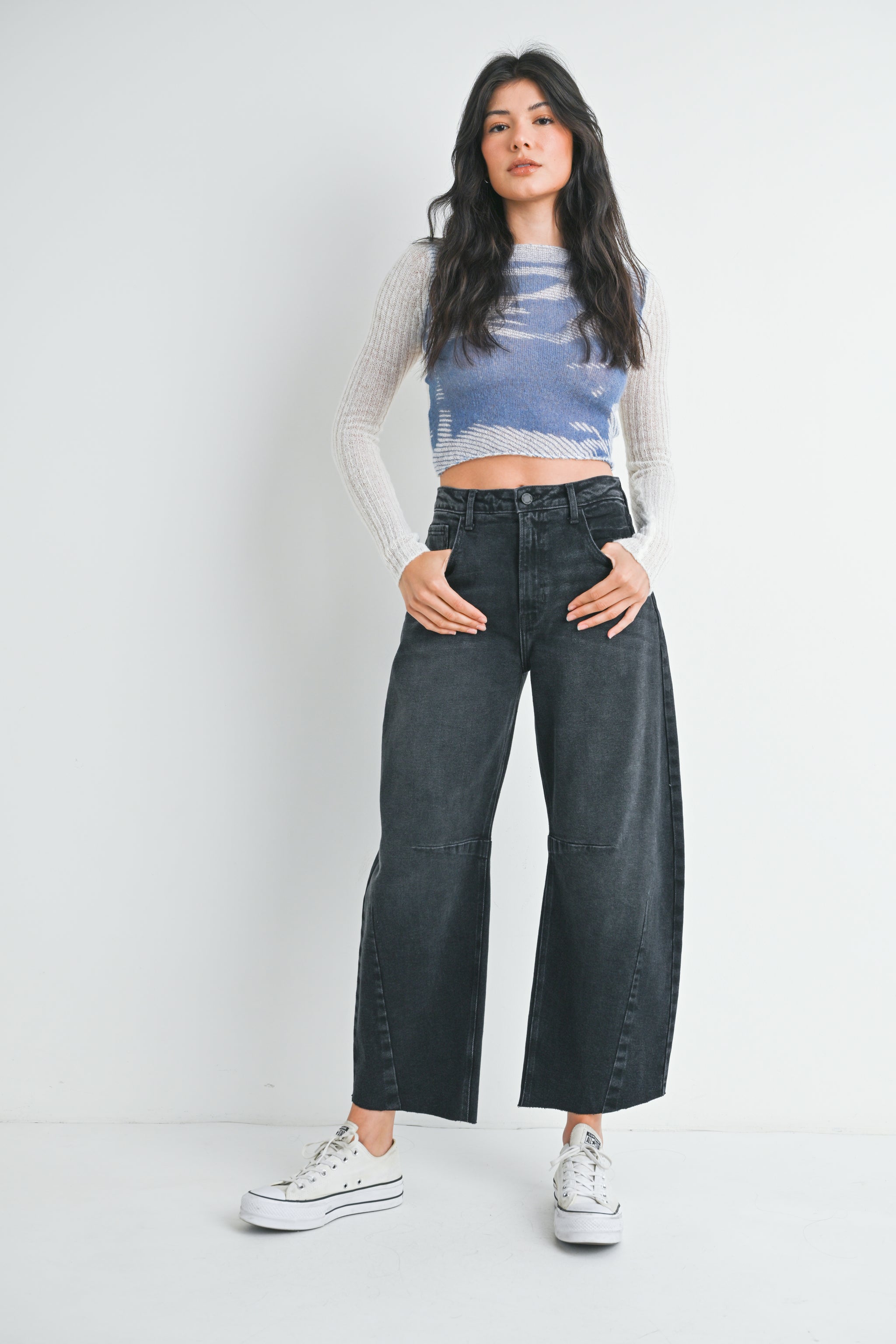 jiedaブラックデニムwide one tuck straight denim Jieda（ジエダ）の「WIDE ONE TUCK STRAIGHT DENIM（デニム