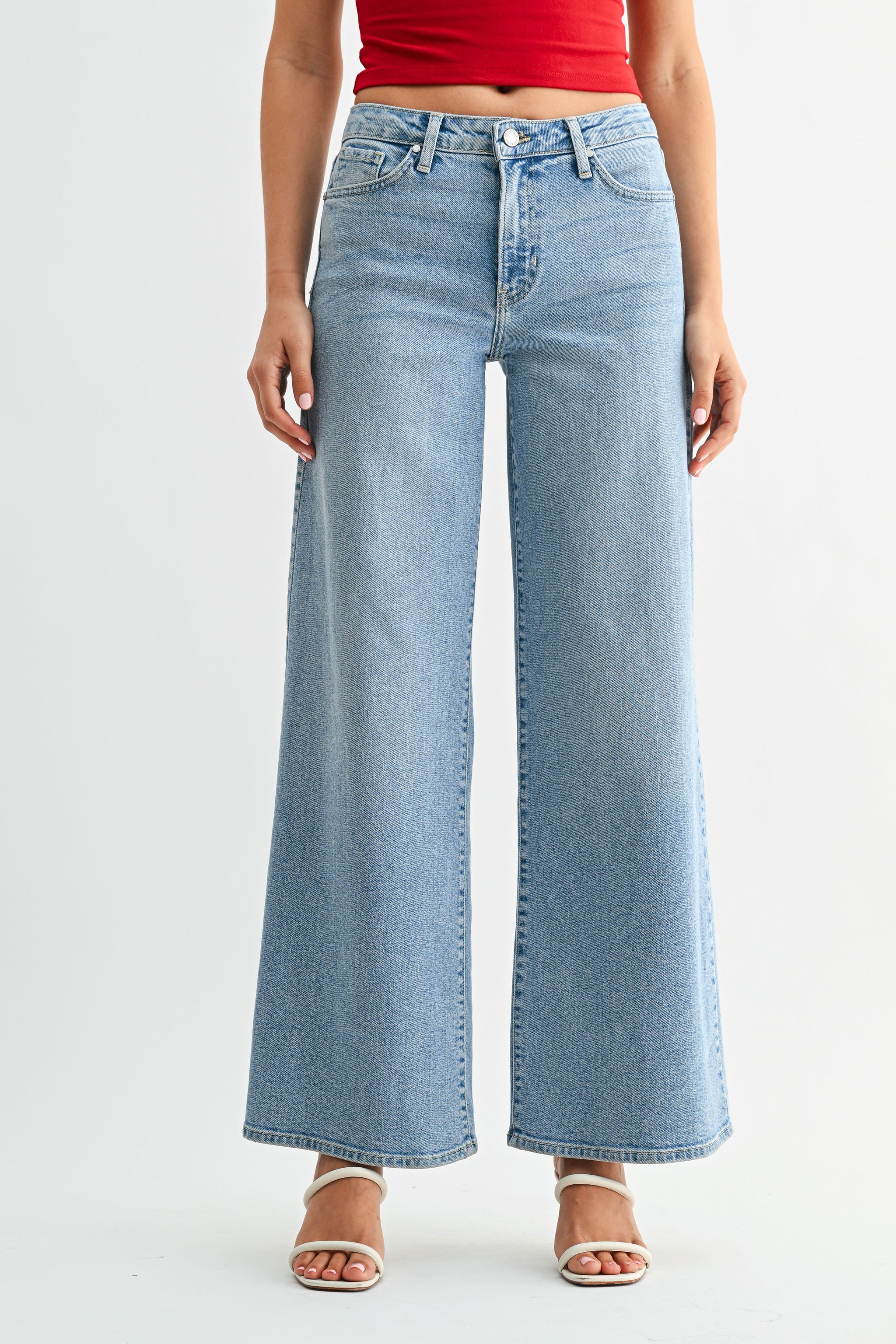 【BLACK】Light denim wide pants The Ultra Wide Jean – Just Black Denim