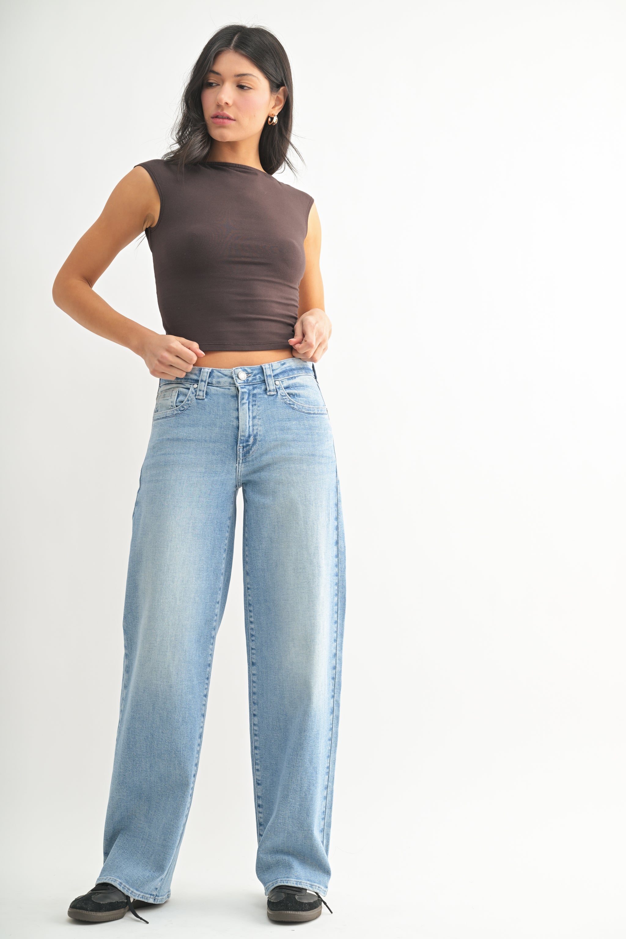 The Low Slung Vintage Straight – Just Black Denim