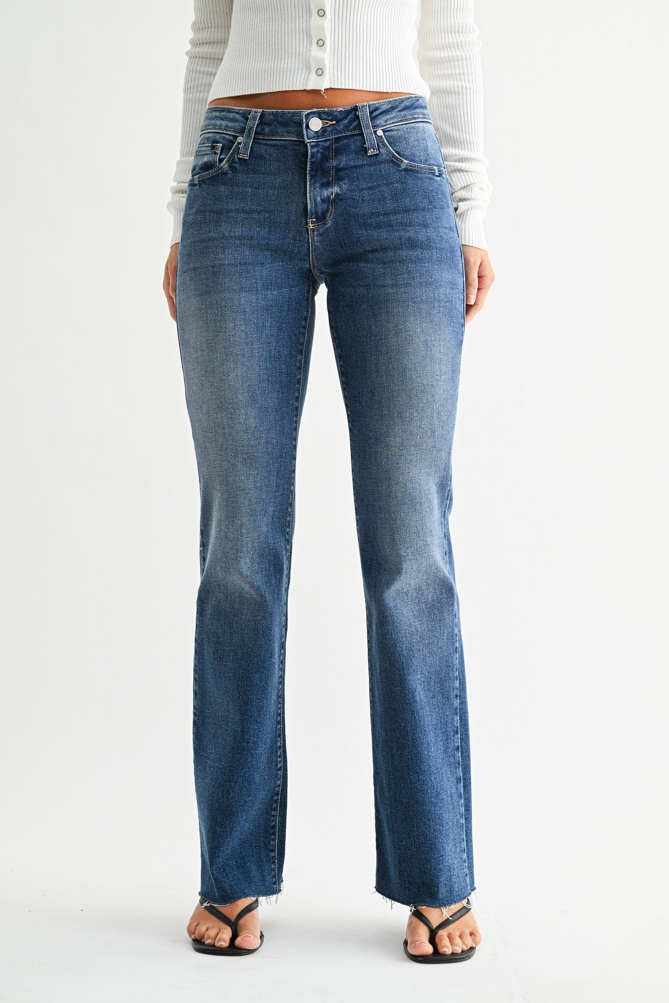 Jeans Keep In Touch Noir Taille 9/10 - Coupe Bootcut En Denim - Occasion Très Bon état