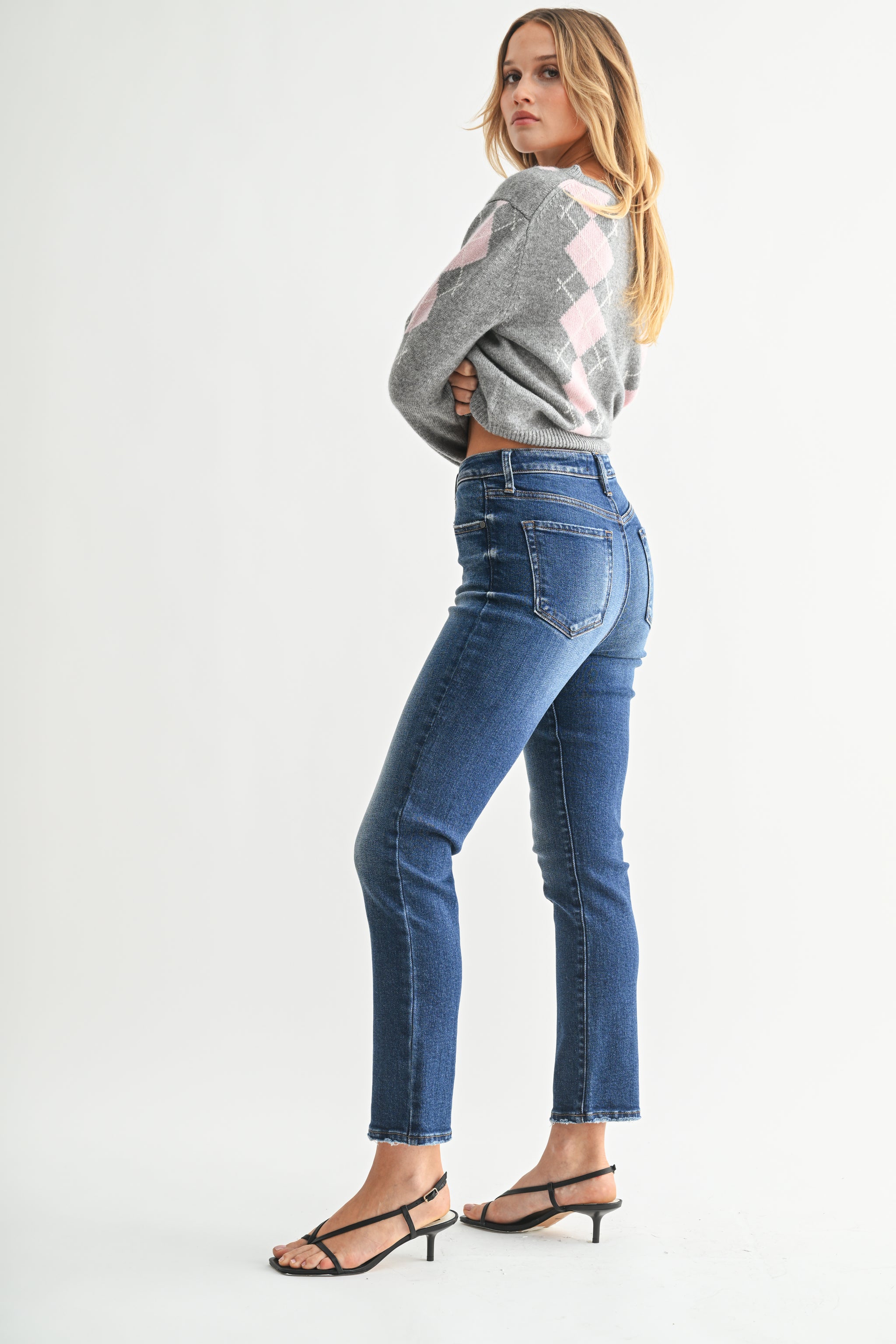The Cropped Pencil Jean – Just Black Denim