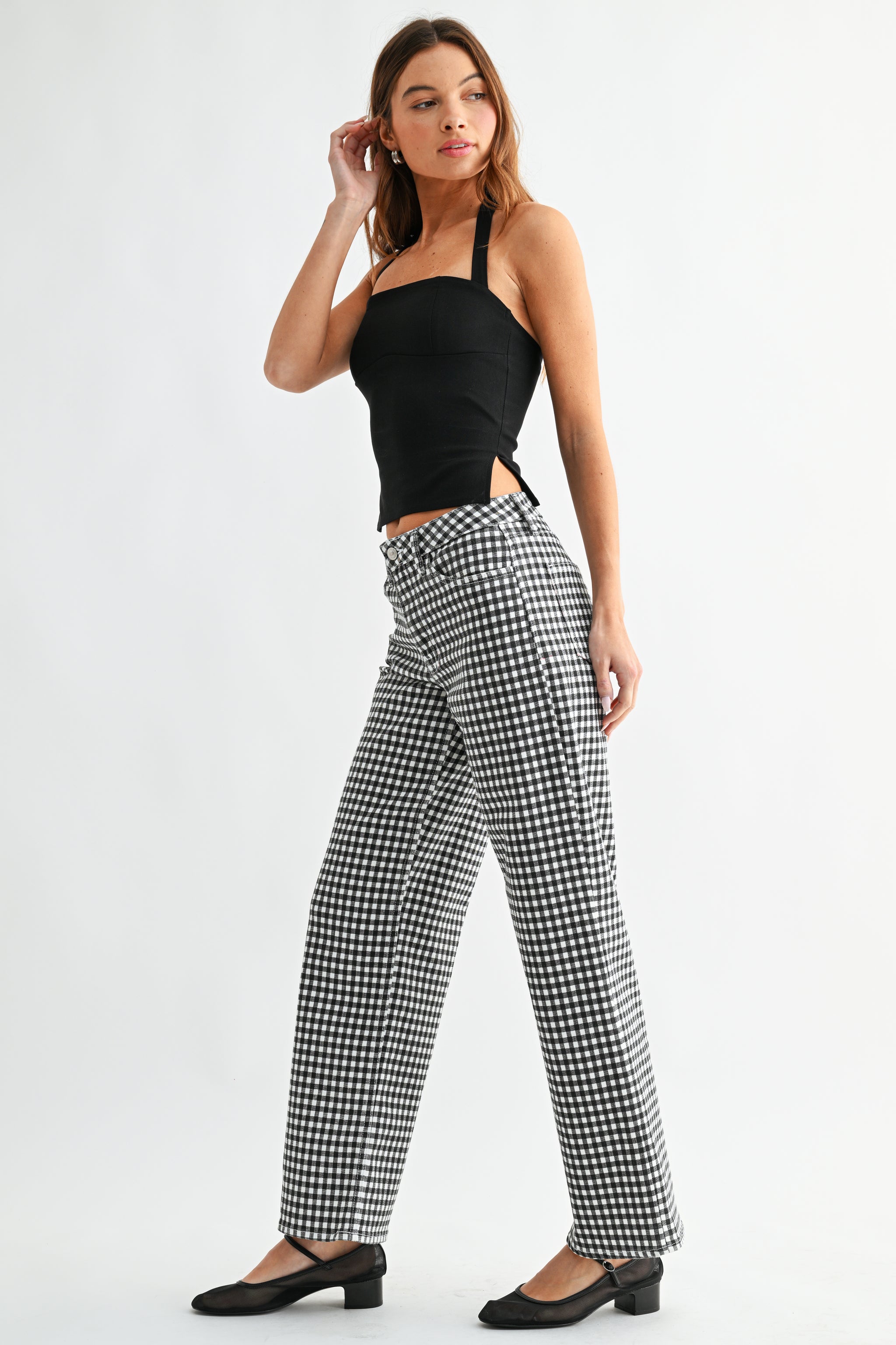 The Mid Rise Straight Jean – Just Black Denim