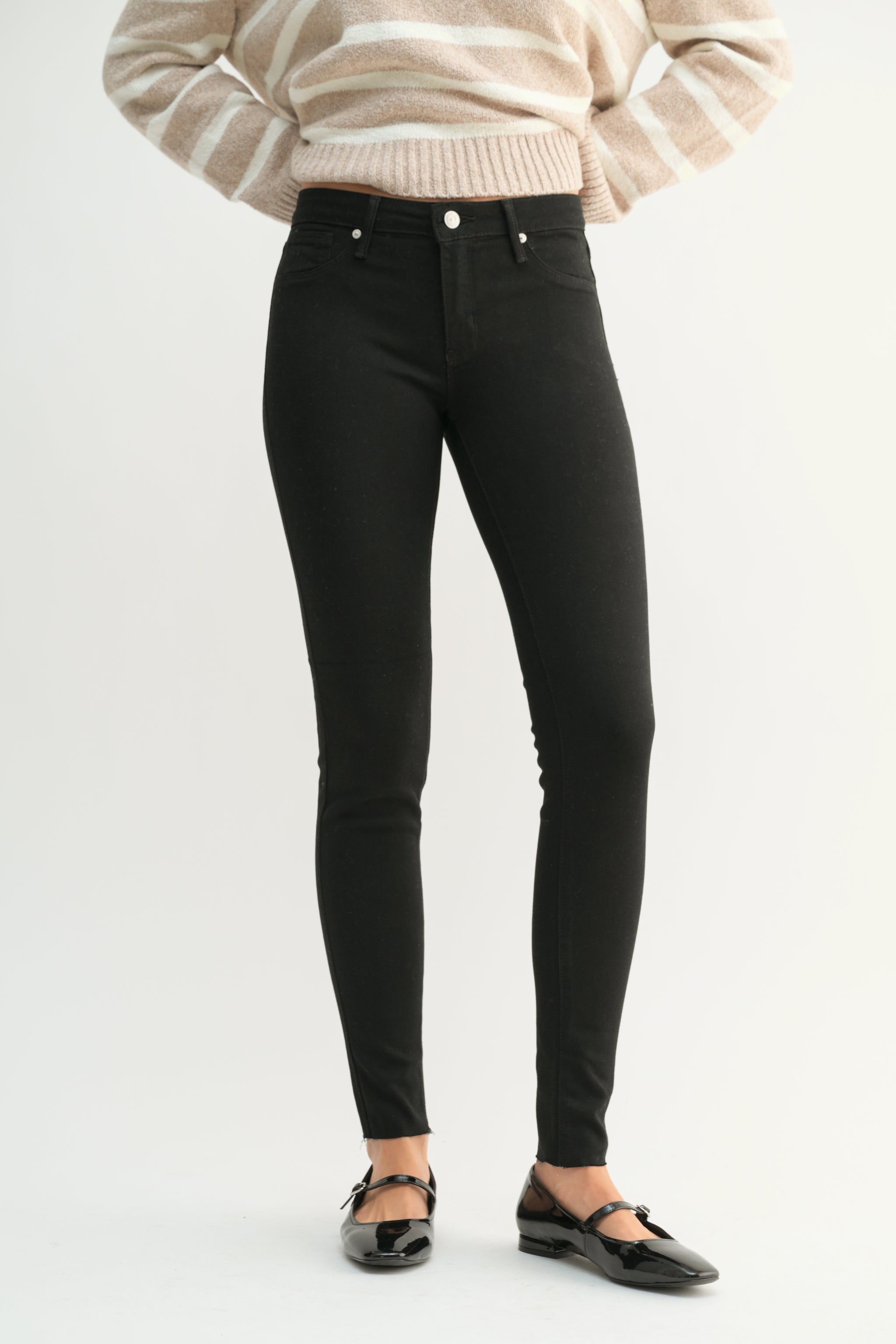 新品未使用 hiyu 2tone Black Skinny Denim サイズS The Light Touch Skinny Jean – Just Black Denim