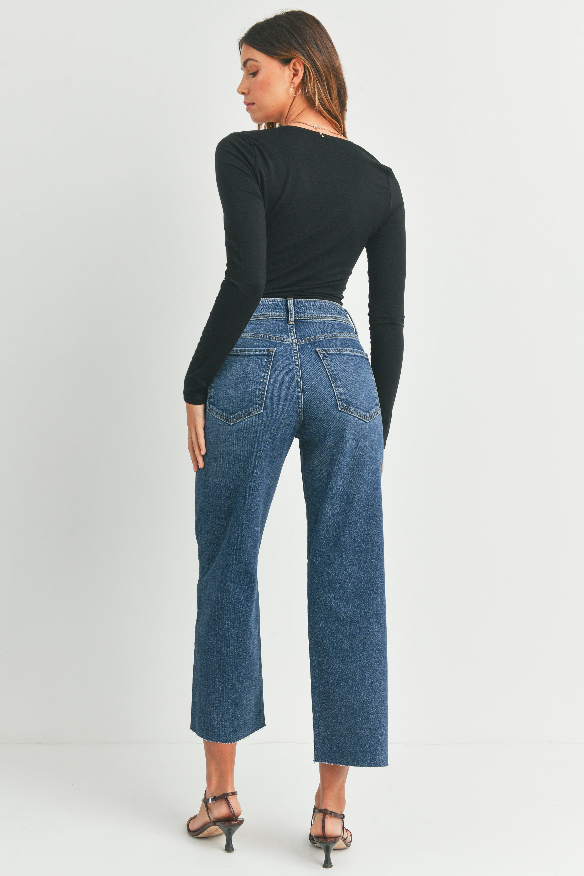 The Nautical Wide Leg – Just Black Denim