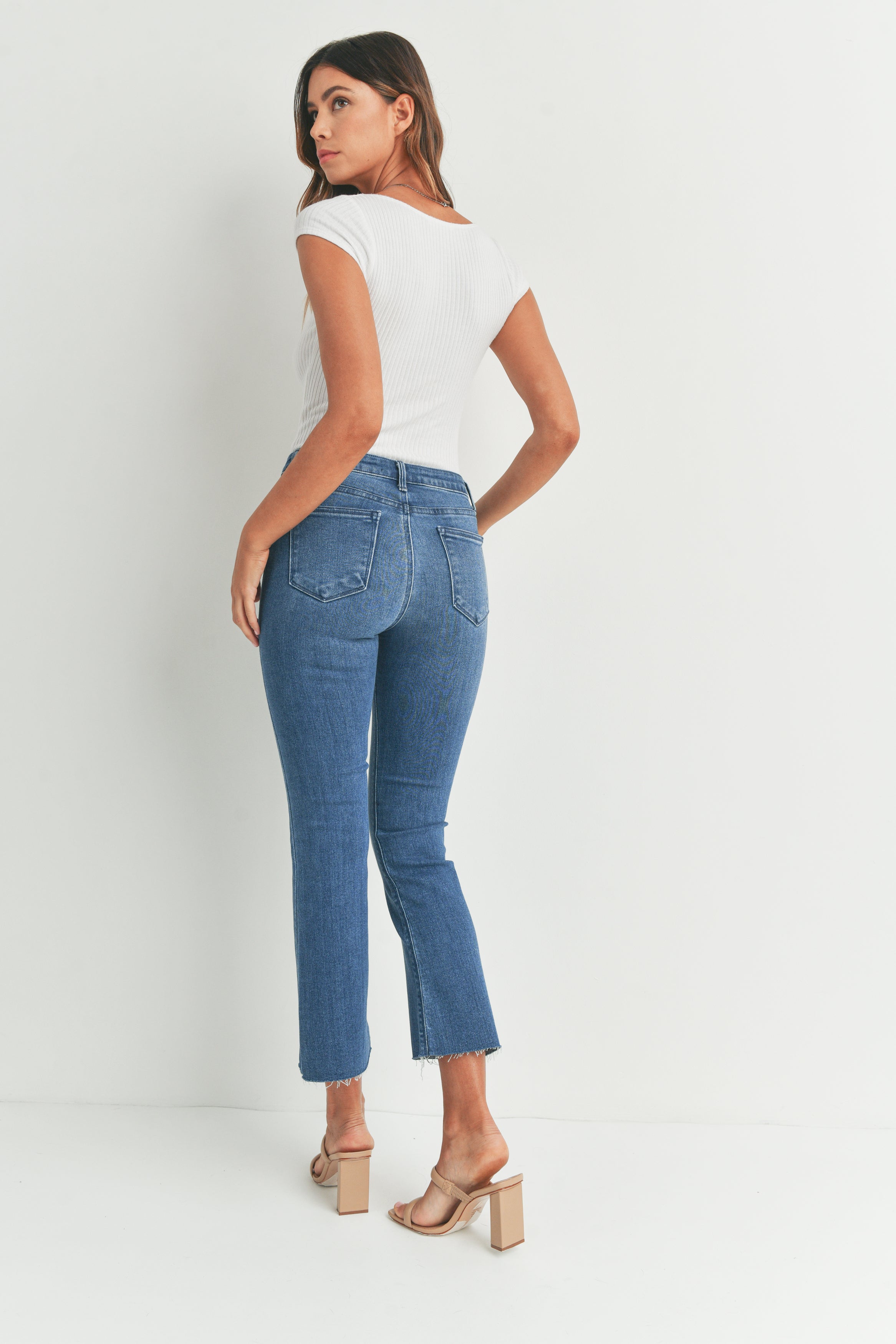 Just black denim flare sales jeans