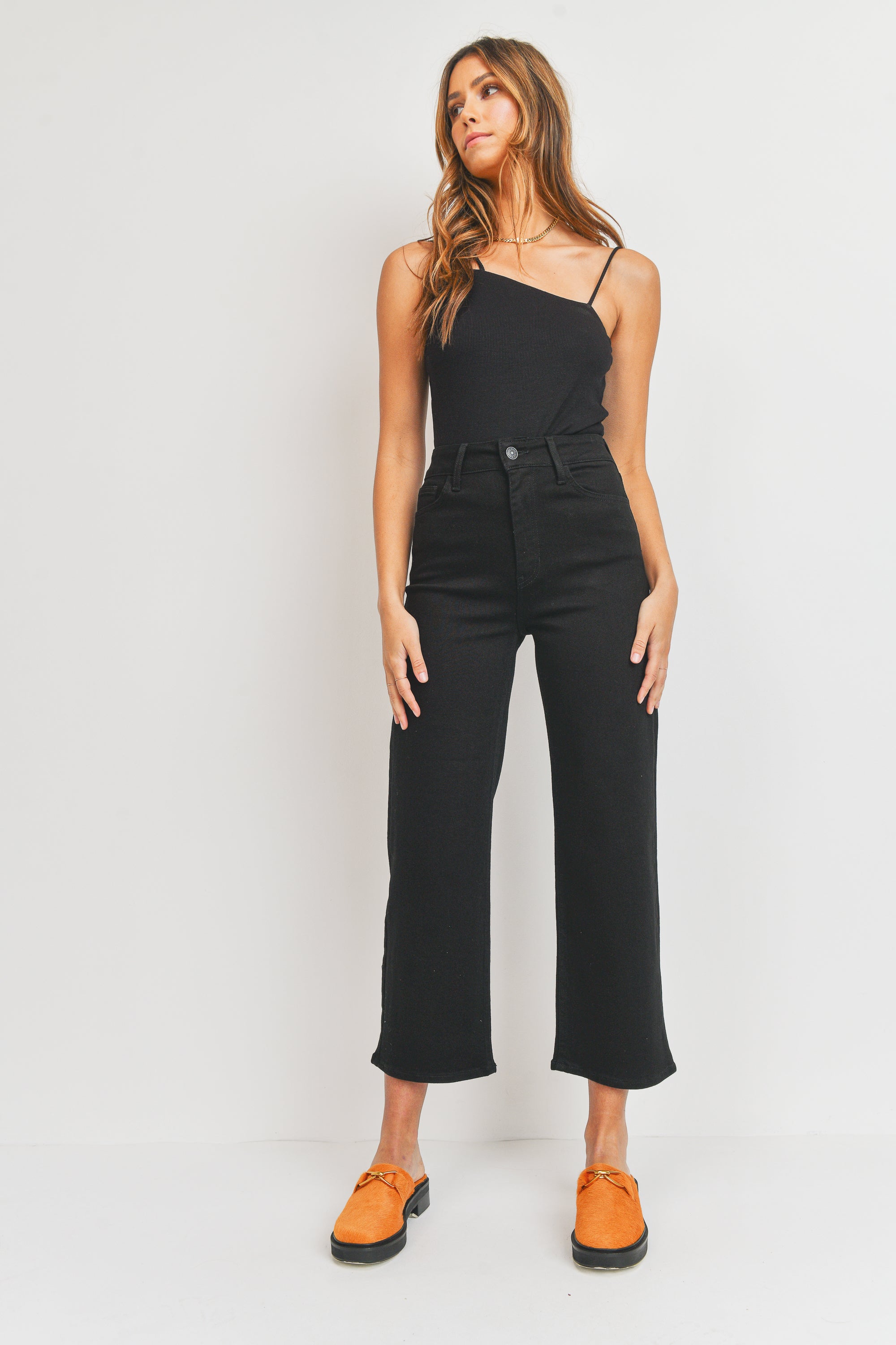 flåde Hus Kammerat The Contemporary Wide Leg – Just Black Denim